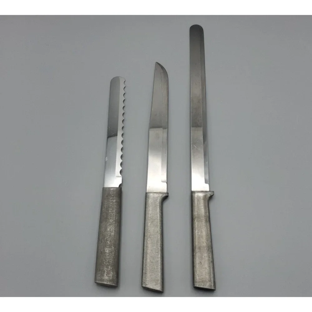 Rada Cutlery‎ Knife Set of 3, 1 Serrated 2 Straight Slicer Meat & Bread Knives
